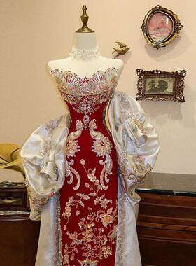 秀禾服婚服2025新款中式敬酒披肩出阁印尼风嫁衣新娘订婚礼服出阁