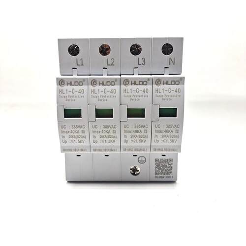 正品 上海沪雷浪涌 电保护器 L1-CH40/4P 20涌HL1-C4040KA-避雷/