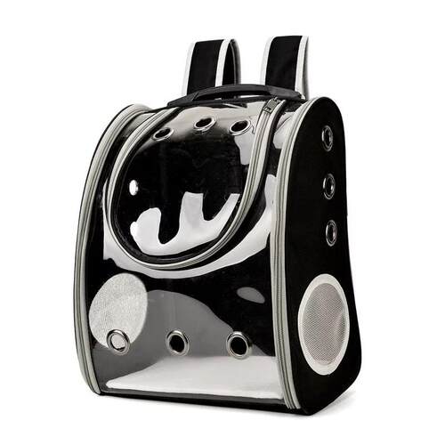 PVC透明宠物太空包猫包双肩包透气外出便携可折叠宠物用品宠物袋