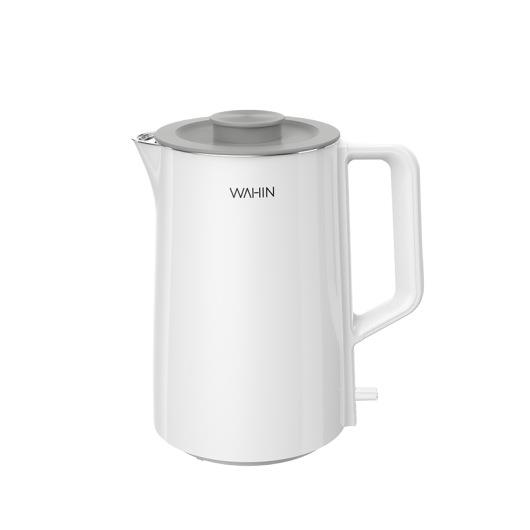 华凌电热水壶1.5L容量304不锈钢内胆双层防烫拔盖设计WH-H2a