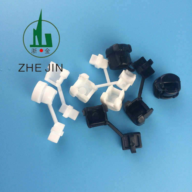 圆形尼龙PP卡线扣2P-4绝缘阻燃电线保护套固线器电源线固定线卡子