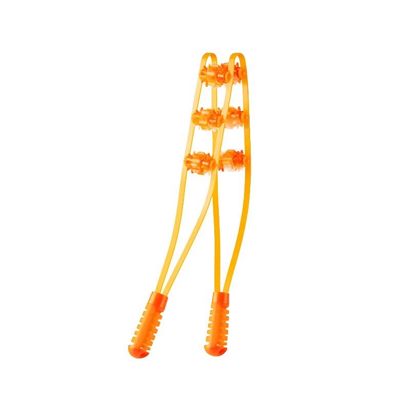 正品日本器颈疏椎按摩器拉背条通经络滚轮腰背部颈肩后背开背神不