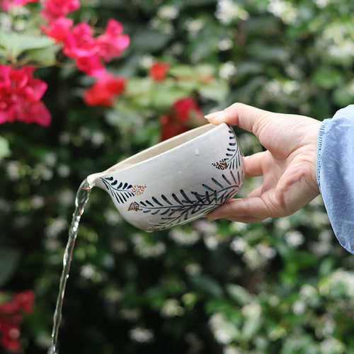 可来图打样手绘茶筅套装宋代点茶器抹茶工具刷子竹制茶碗茶道配件