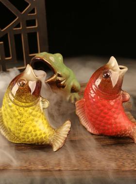 刺身摆盘干冰盅寿司料理小摆件个性创意三文鱼装饰海鲜姿造盘饰