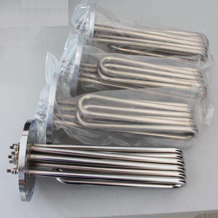 电锅炉不锈钢发热丝蒸汽锅炉发热管法兰150MM/140mm加热棒节能