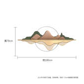 背景壁饰墙墙上中式 饰 墙面客厅金属沙发新卧室挂件壁挂饰餐厅墙装