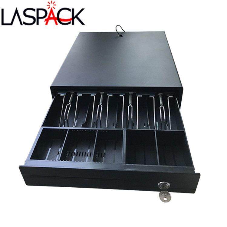 335五格三档钱箱收银箱超市收银盒收款机二维火来钱快可独立带锁