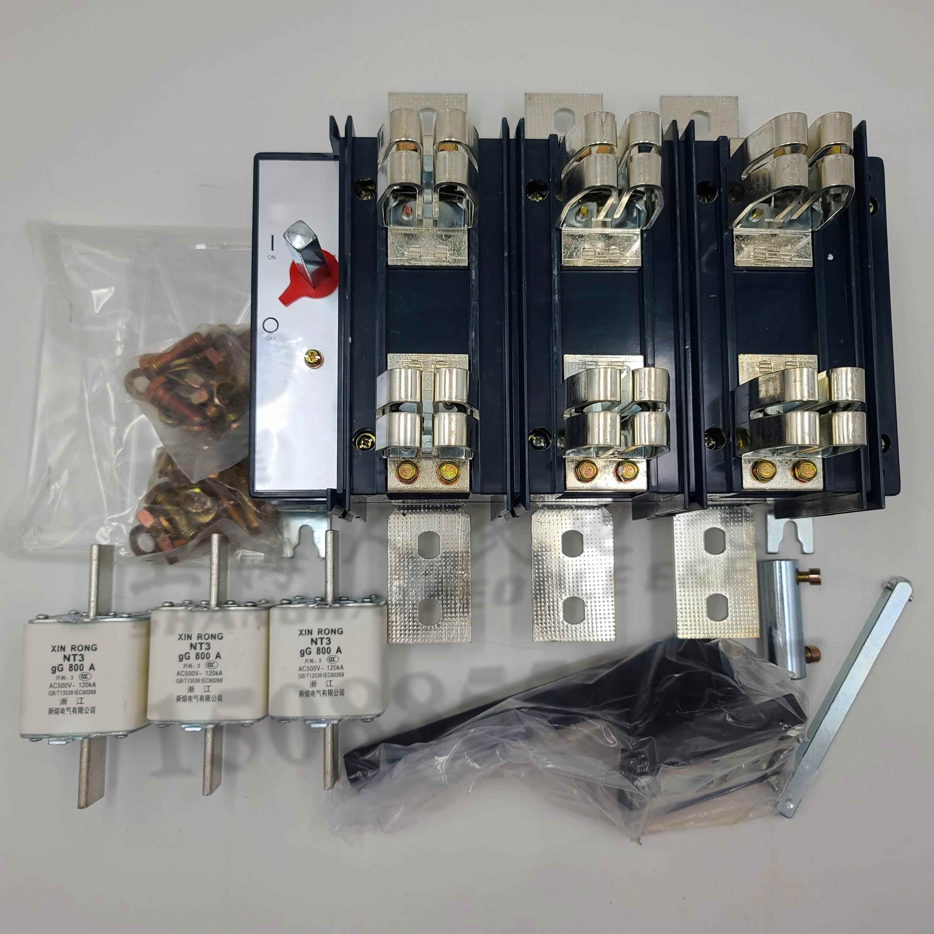 上海人民电气HH15(QSA)-800/3 QSA 800A隔离开 关熔断器组含熔断