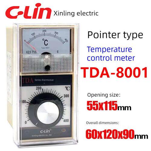 新凌牌指针式温控仪Tda-8001 E300度/400度Tda-8002Cu50温控器