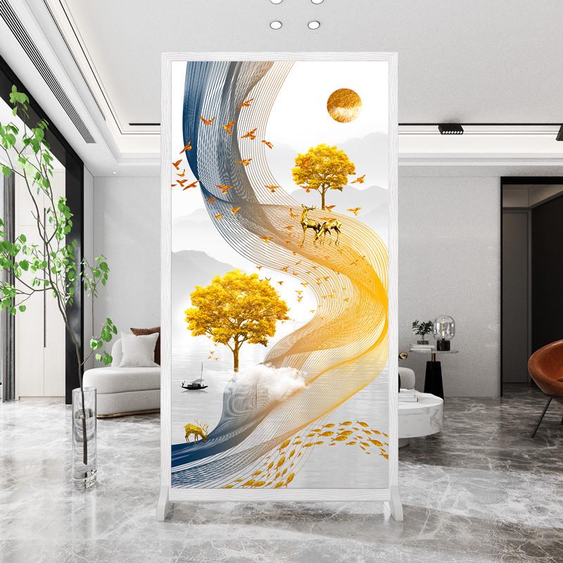 屏风隔断北欧现代简约进门客厅卧室遮挡玄关移动家用过道屏障座屏