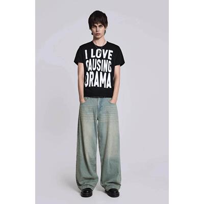 现货Jaded London Light Wash Colossus Fit Jeans水洗宽松牛仔裤