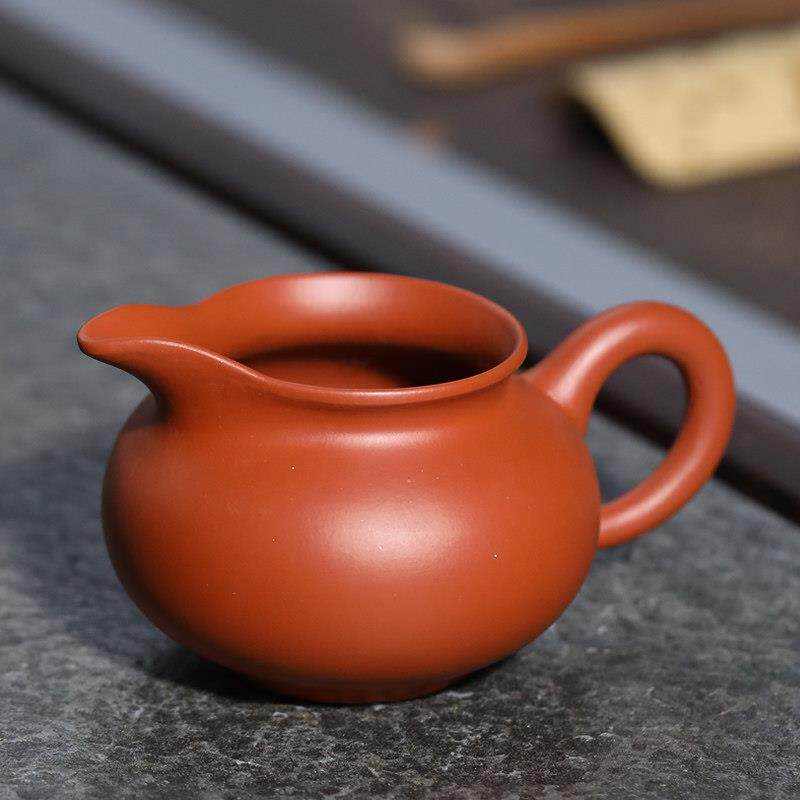 宜兴原矿朱泥紫砂公道杯大号分茶公杯装茶器大容量功道杯茶漏套装