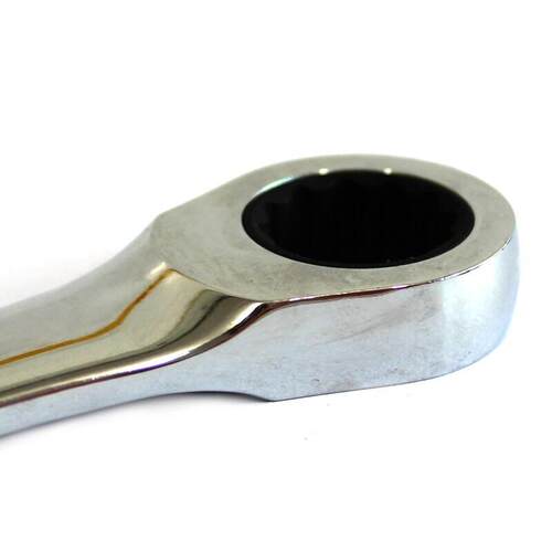 钢盾S018901 5件套全抛光双梅花快扳组套棘轮快板8-19mm表面镀铬