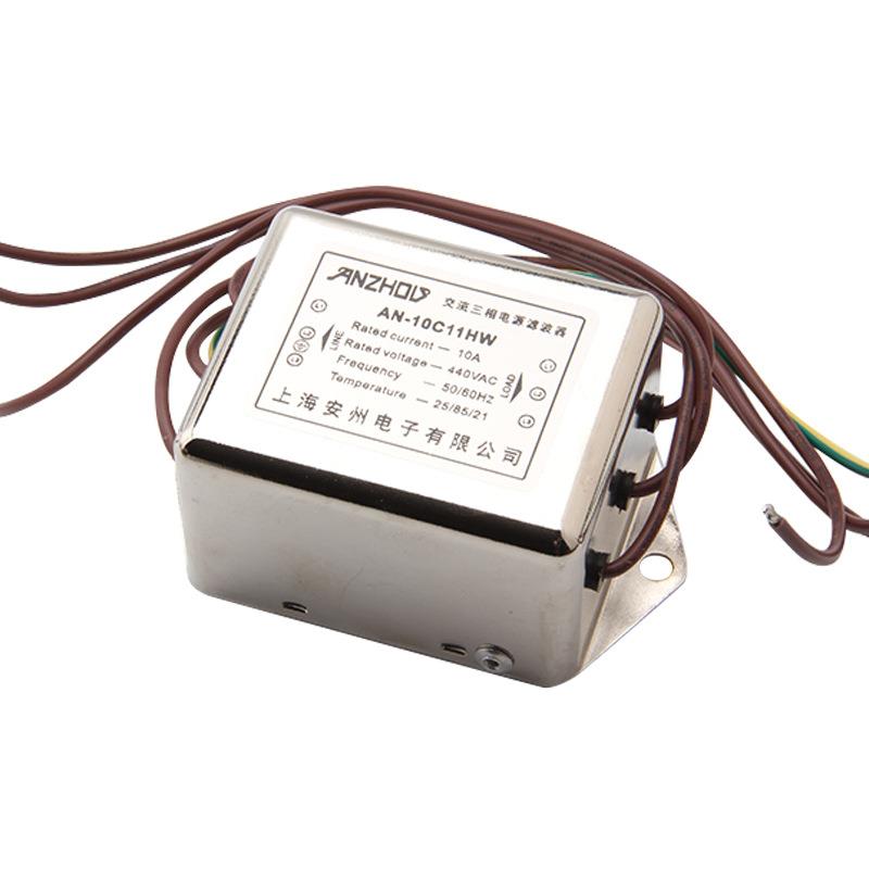 5A6A三相电源滤波器 DL-5EBX1 引线 EMI FILTER滤波器 AN-6C11HW