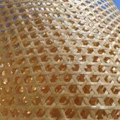 镂空竹编装 饰屏风民宿吊顶 修吊顶竹席婚礼布置民宿酒店农家乐装