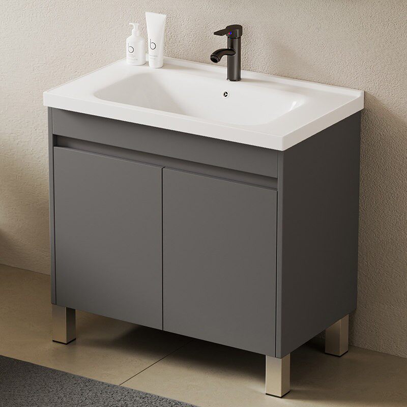 太空铝蜂窝洗手盆柜组合化妆室阳台洗漱台一体洗脸盆落地式浴室柜