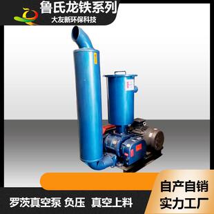 负压罗茨风机罗氏龙铁机型系列低音高压吸料抽料真空上料鼓风机