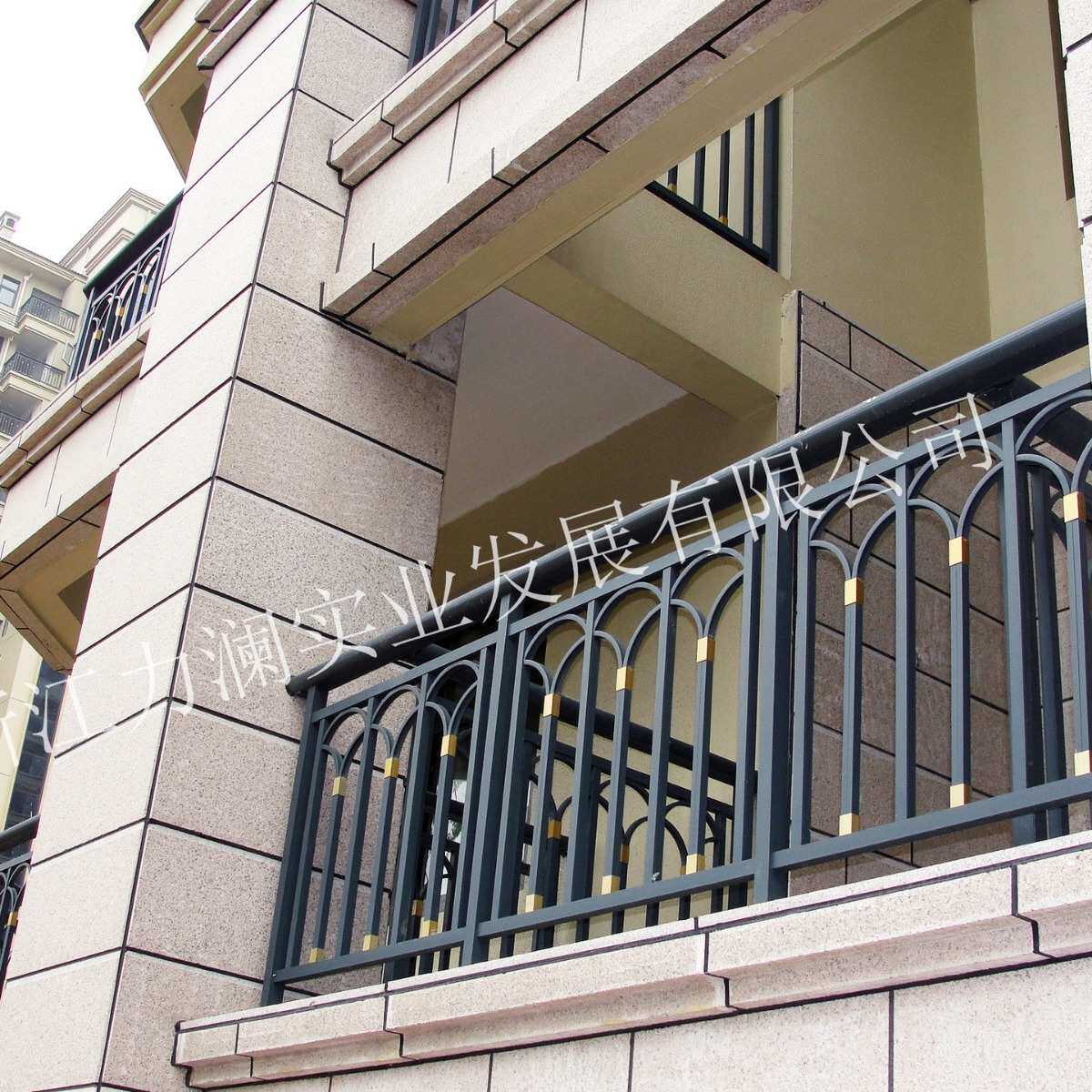 防护楼层件工程护栏屋顶焊接栏杆安全铝合金阳台组装廊隔离连花锌