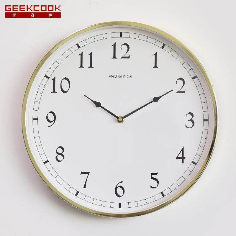 整点西敏音悠乐报时挂钟LQT寺:远之声约烤漆黄铜简电镀金色金属钟