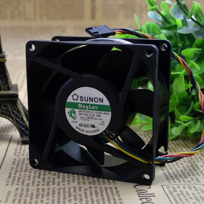 原装 建准 SUNON MF80381V1-D000-M99 12V 6.1W 8CM 8038 4线风扇