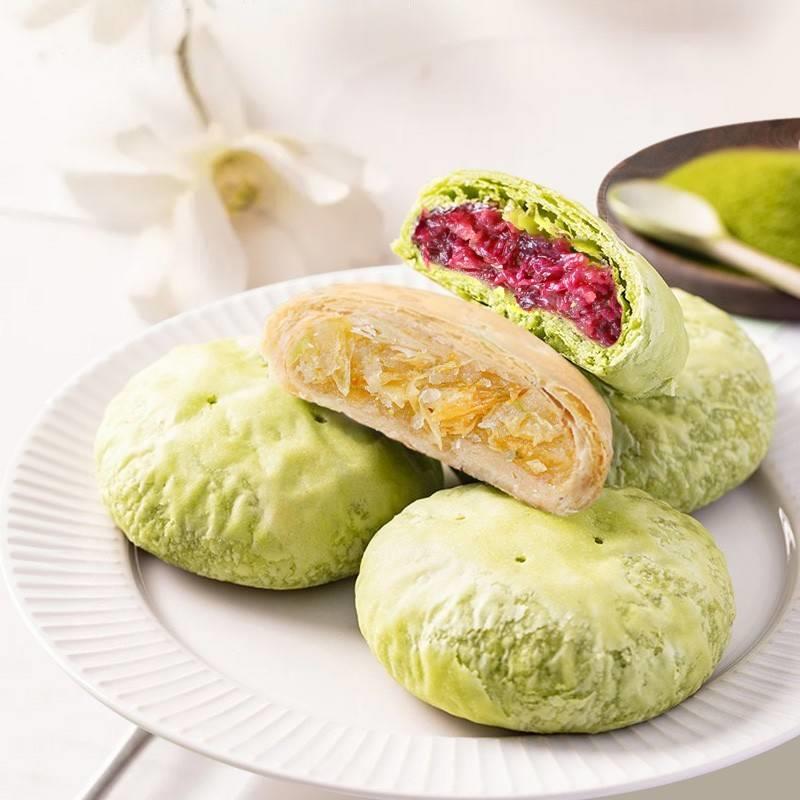 昆明冠生园官方旗舰店昆冠5口味鲜花饼礼袋云南特产休闲 零食糕点