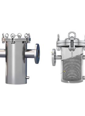 不锈钢篮式过器毛发收NBI集器前工用业水浴池澡滤堂置过滤水处理