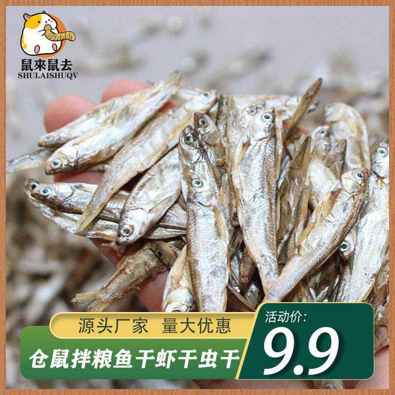 淡水无盐小鱼干小白条猫咪零食仓鼠拌粮面包虫干乌龟粮食鱼干