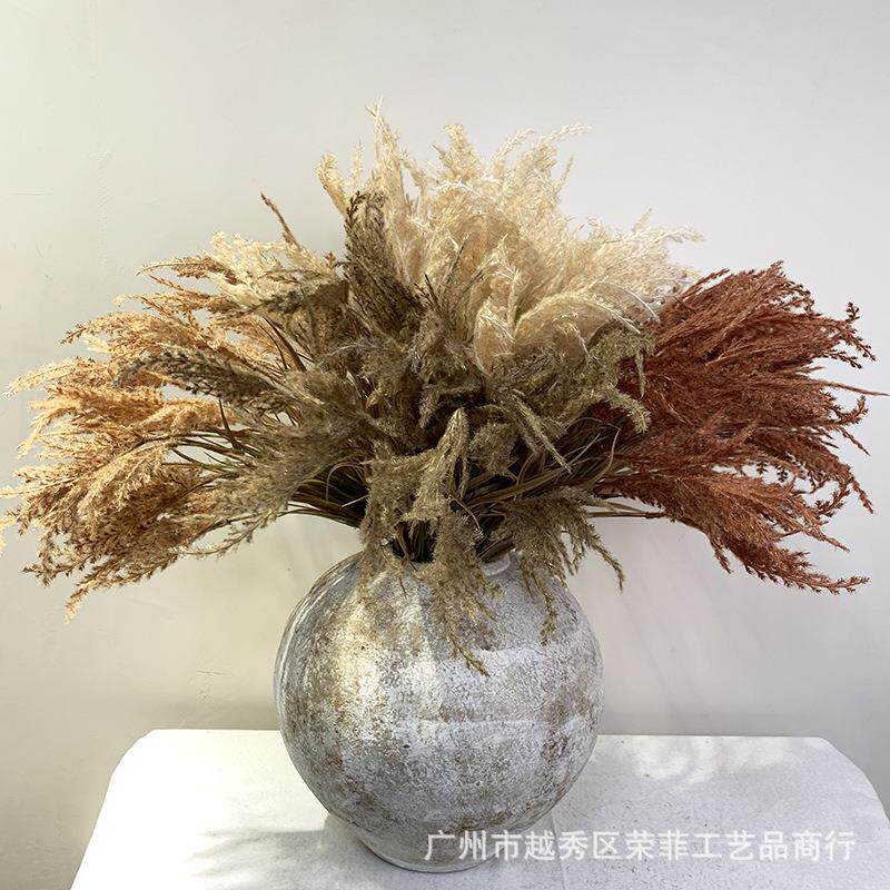 新款仿真花手札芦苇 仿真芦苇蒲草假花水草 北欧INS风家居装饰