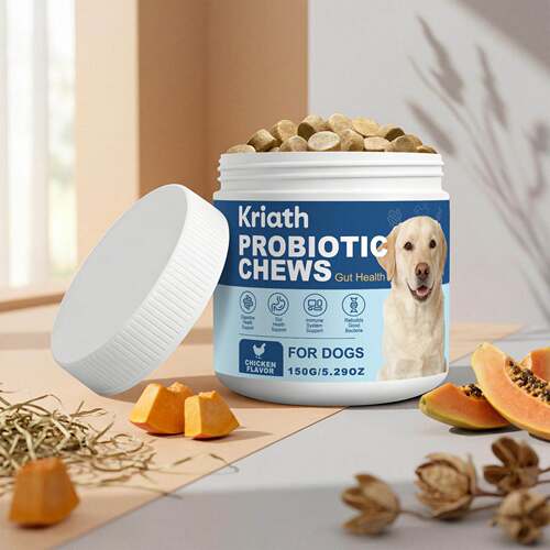 Kriath Dog Probiotic Chews Gentle Ingredients for Daily Care