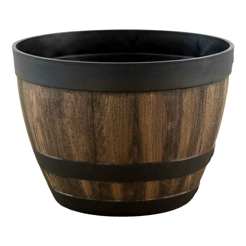 家用仿酒桶花盆绿植花卉种植大号花盆加厚多肉植物大口径黑盆徐小,鲜花速递/花卉仿真/绿植园艺,花盆,淘宝优惠券,粉丝福利购,淘宝优惠卷