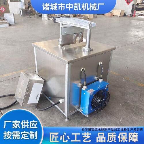 小型猪头劈半机冷冻猪肉快速劈半机中小型猪肉猪头劈半机屠宰设备