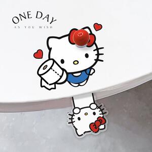 递纸小猫马桶提盖器不脏手坐便圈马桶提手装饰贴创意马桶盖掀开器