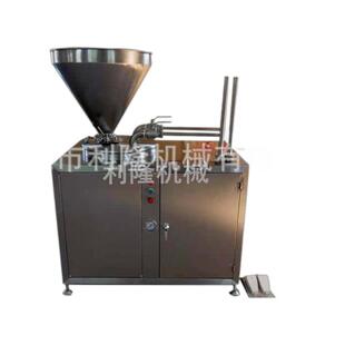 全自动灌肠机双管出料灌肠机圈圈肠香肠灌肠机大型叶片灌肠机