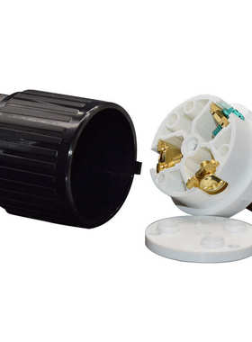 LK6332 NEMA L6-30P大负载大功率美规发电机插头防脱落30A