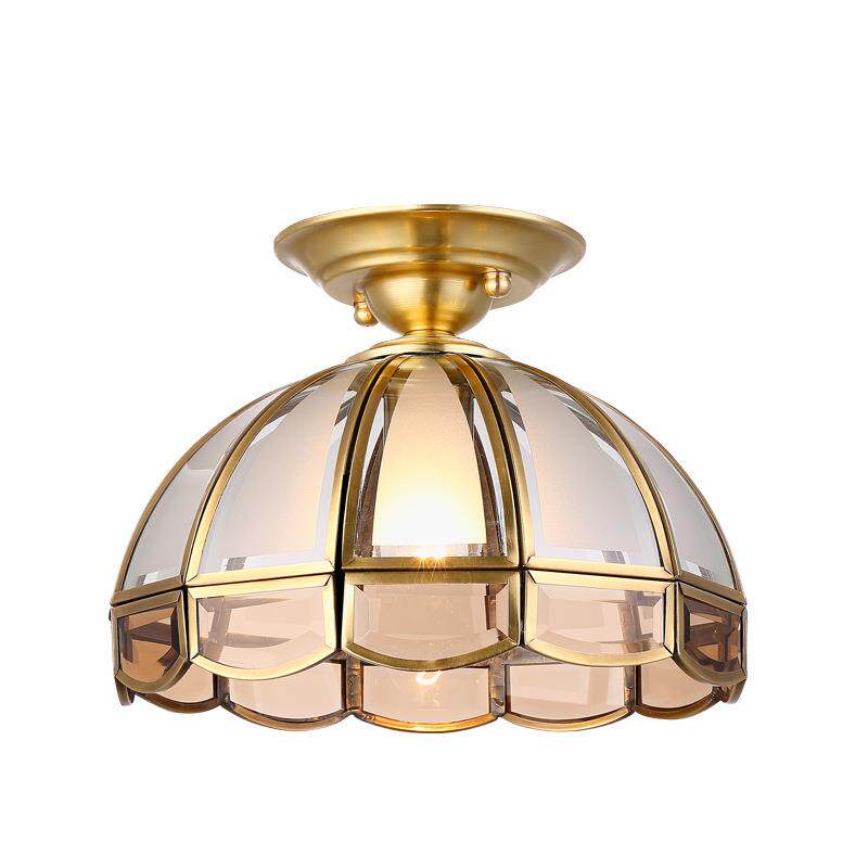欧式全铜灯卧室灯客厅灯田园吸顶灯美式吸顶灯创意阳台灯厂家