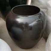 陶罐缸陶瓷坛子新大号餐厅插花落地器皿中式 别墅酒店花瓶摆件艺术