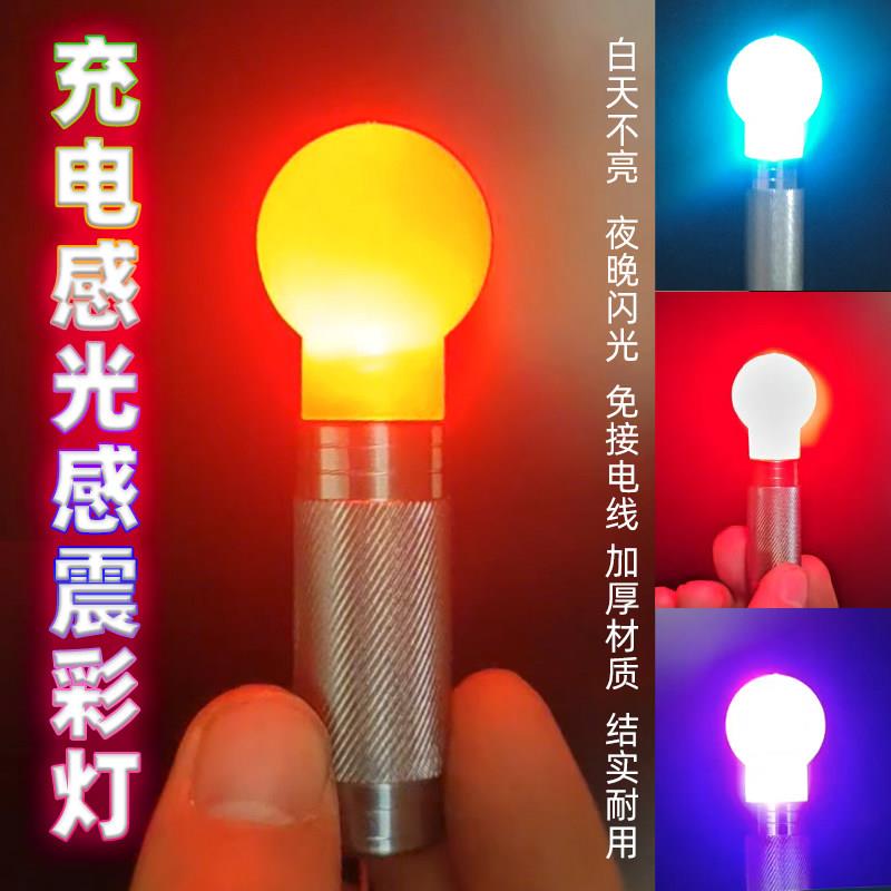 充电感应彩灯摩托车旗杆专用装饰改装灯头零配件感光震领航闪光灯图片