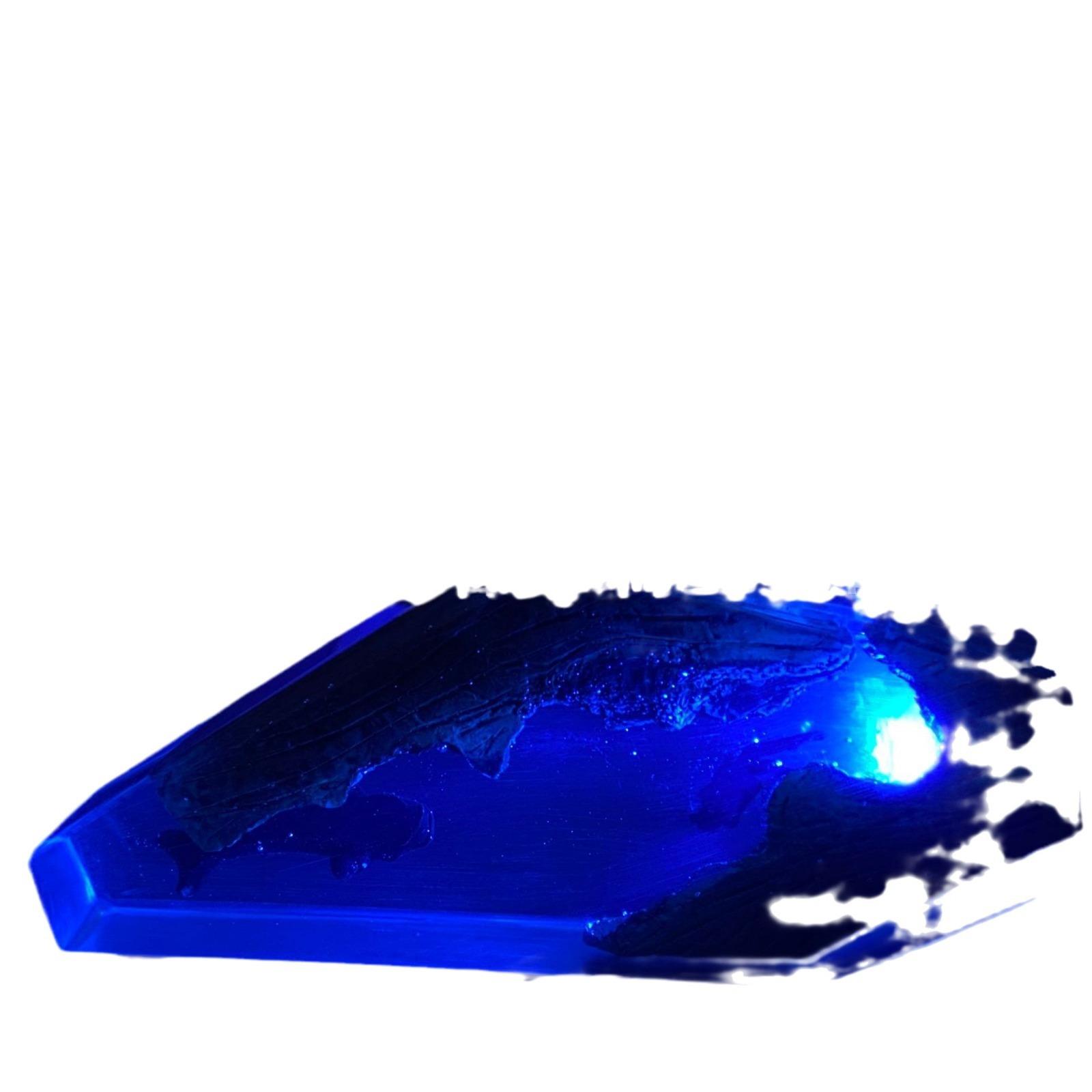 新品潜水员摆件树脂工艺品发亮创意蓝色灯座头鲸台灯