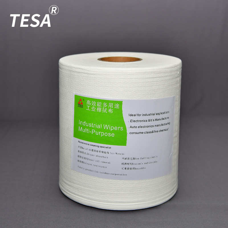 工业无尘擦拭纸吸油吸水汽车零部件喷漆轨道无纺布大卷压花61003Y