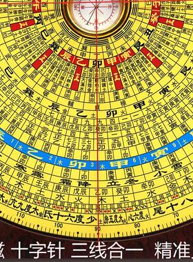 崇道堂3寸5寸6寸8寸10寸三合盘专业高精度风水罗盘强磁天池铝箱