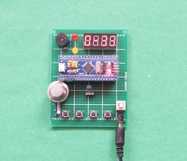 stm32单片机的火灾报警器烟雾，气体浓度温度防火检测蓝牙设计套件