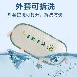 冰豆豆头枕床头大号靠垫靠枕睡觉夹腿枕头侧睡长条抱枕可拆洗夏季