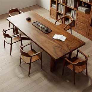 实木茶新中PCT式 代小型家用去客现厅化茶户 茶桌椅组合桌茶台套装