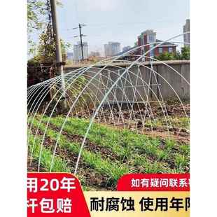 拱棚支架玻璃纤维搭棚小棚大棚秧苗遮阳草莓花卉农用菜地撑杆保温