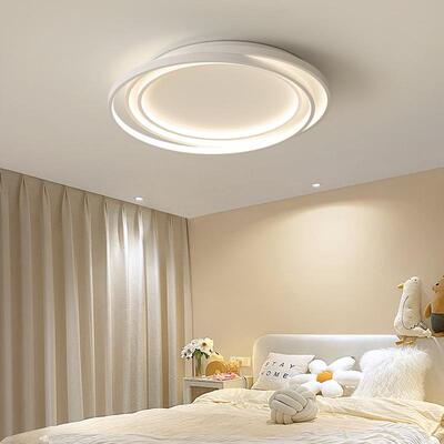 主卧室吸顶简灯20约25年新款奶油网风广东中山灯具现代房间932书