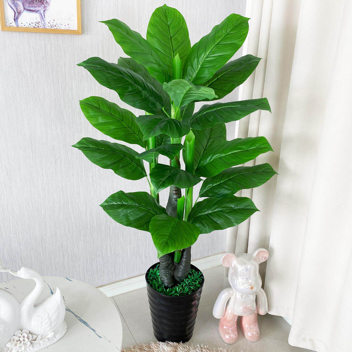 仿真绿植大型万年青盆栽客厅落地装饰摆件造景仿生植物室内装饰