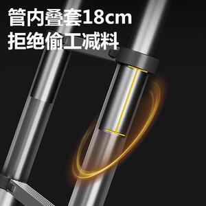 登不锈钢伸家缩梯子越多功能用直梯便携折梯竹叠节工程BXGT-Z-H梯