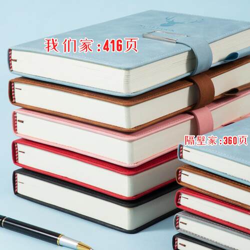 新款直销笔记本子记事本大学生a5工作会议记录本日记本印logo活页