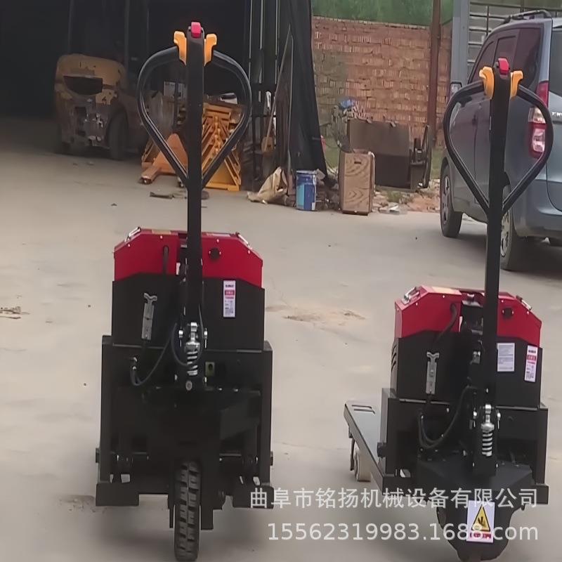 超市仓库物流用电动地牛 手柄直立行走 工地液压升降2吨搬运牛