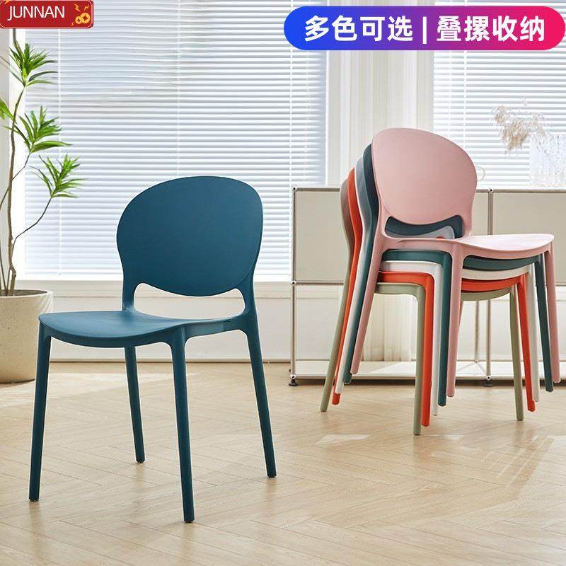 可摞叠餐桌椅成人休闲椅舒服久坐椅子塑料凳子简约靠背椅家用拉车,3C数码配件,手机屏幕放大器,淘宝优惠券,粉丝福利购,淘宝优惠卷